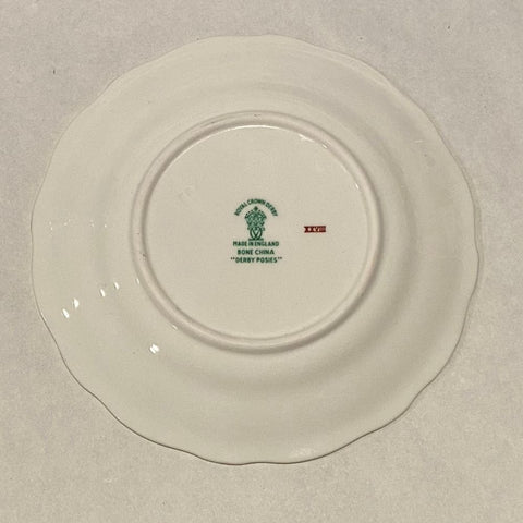 Royal Crown Derby Posies Trinket Dish Green Backstamp