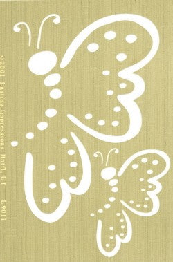 Lasting Impressions Butterflies Brass Template