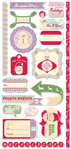 Cosmo Cricket Mitten Weather Stickers