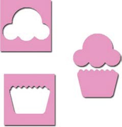 EK Success 2-piece Cupcake Mini Punch Set