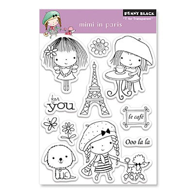 Penny Black Mimi in Paris Stamp Set