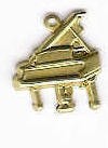 Gold Grand Piano Charm