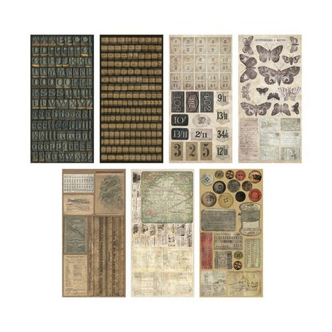 Tim Holtz Crowded Attic Salvage Stickers