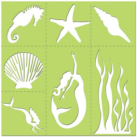 12x12 Stencil Kit Oceana