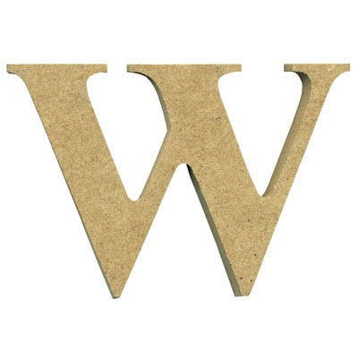 Wooden Letter W