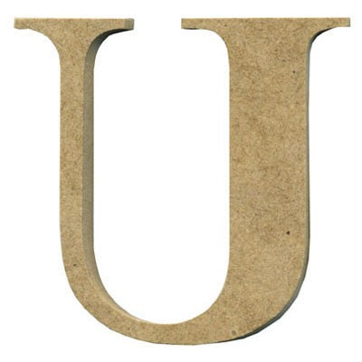 Wooden Letter U