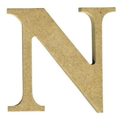 Wooden Letter N