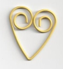 Heart Clip Yellow