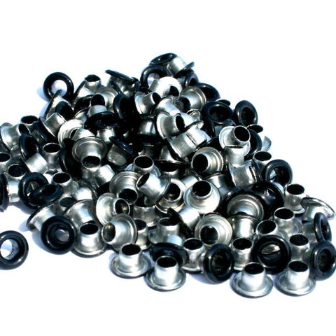 20 Black Eyelets (3/16 size)