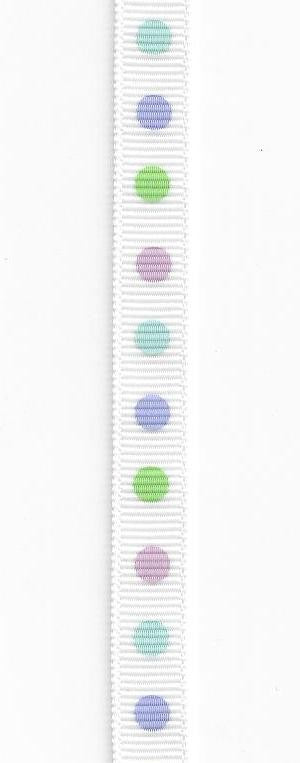 Spring Pastel Big Dots Ribbon