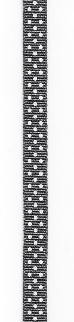 Charcoal Dots Ribbon