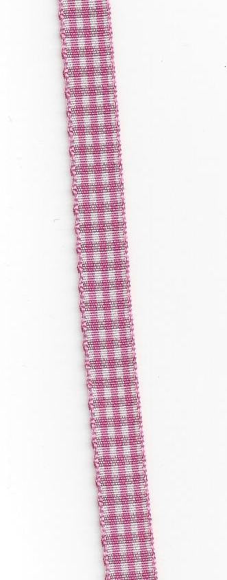 Pink Checked Ribbon