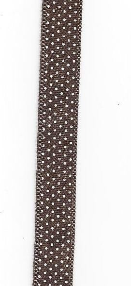 Rich Chocolate Tiny Dots Ribbon