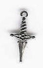 Silver Dagger Charm