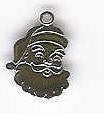 Silver Santa Charm