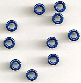 20 Round Navy Eyelets