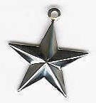 Silver Star Charm