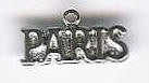 Paris Sign Silver Charm