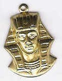 Large Gold Pharoah Charm