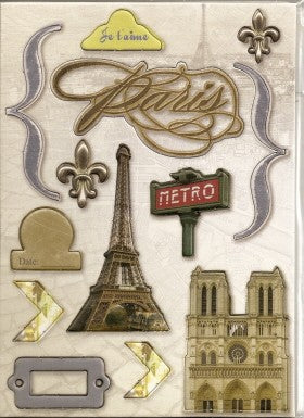 Paris Chipboard Accents