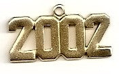 Gold 2002 Charm