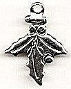 Silver Mistletoe Charm