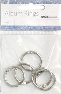 Kaisercraft Small Silver Album Rings