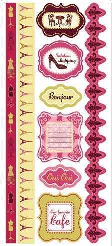 Samantha Walker Ooh La La Jumbo Stickers