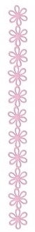 Spirit Creative Cafe Pink Flowers Felt Border