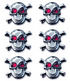 Rhinestone Skull Brads