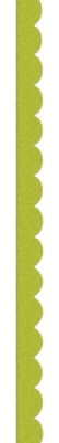 Creative Cafe Scallop Velvet Ribbon Lime