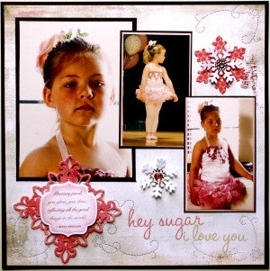 Dancer Layout Using Spellbinders