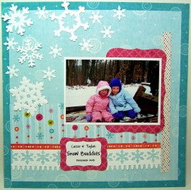 Snow Buddies Layout Using Spellbinders