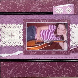 Mandolins and Music Layout Using Spellbinders