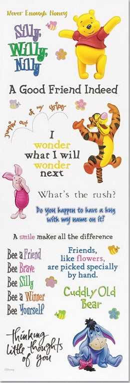 Disney Winnie the Pooh 3D Phrase Stickers