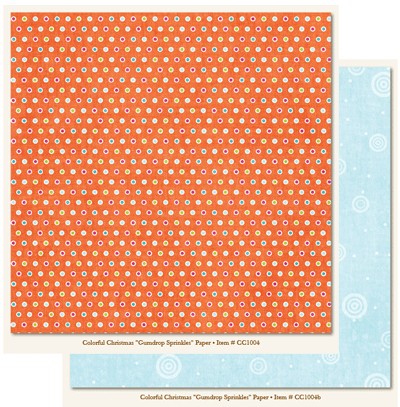 Colorful Christmas Gumdrop Sprinkles Paper