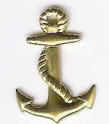 Big Anchor Gold Charm