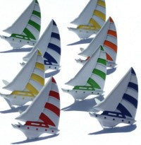 8 Sail Boat Brads