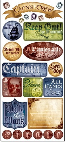 Pirate's Life Jumbo Stickers