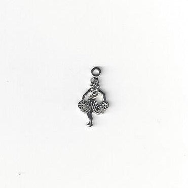 Hawaiian Dancing Girl Silver Charm