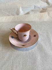 Epiag Czechoslovakia Pastel Pink Demitasse Set