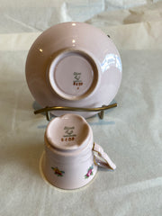 Epiag Czechoslovakia Pastel Pink Demitasse Set