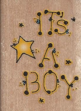 Inkadinkado It's a Boy Stamp