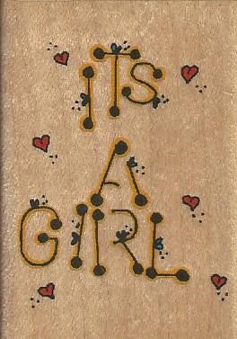 Inkadinkado It's a Girl Stamp