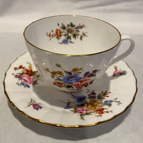 Royal Worcester Floral Cup and Saucer