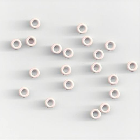 20 Round Baby Pink Eyelets