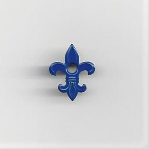 Fleur de Lis Eyelet Navy