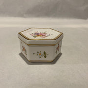 Royal Crown Derby Posies Hexagon Lidded Trinket Box