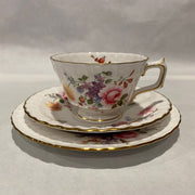 Royal Crown Derby Posies Fluted and Embossed Trio