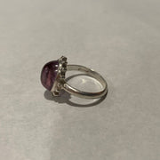 Sterling Silver Amethyst Oval Ring